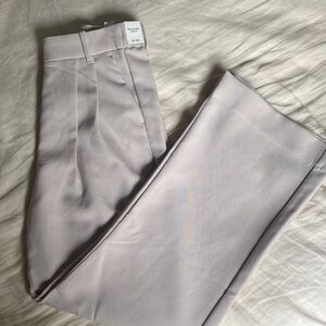Abercrombie & Fitch Taupe Sloane Tailored Wide Leg Pant